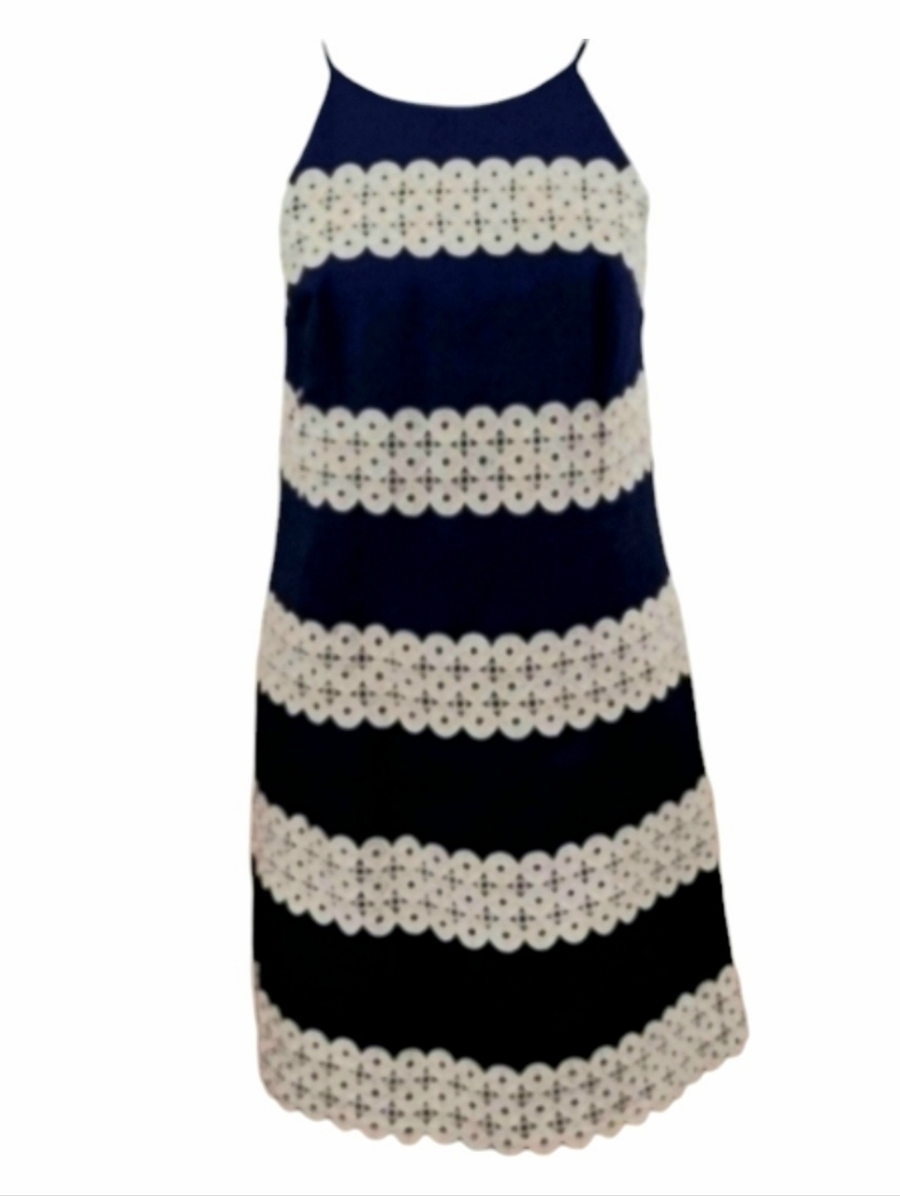 Lilly Pulitzer Annabelle Shift Dress in True Navy Stripe Size 2 - Picture 6 of 13